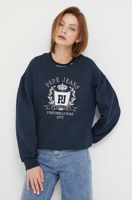 Кофта Pepe Jeans VANESA жіноча колір синій з аплікацією