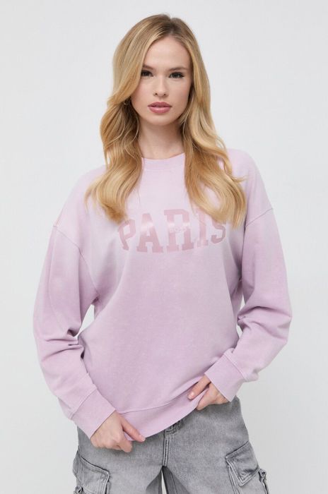 Кофта Boss Orange BOSS ORANGE жіноча колір рожевий з принтом