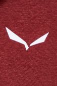 Спортивна кофта Salewa Lavaredo Hemp Hooded колір бордовий з капюшоном однотонна