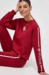 Кофта Guess жіноча колір бордовий з принтом (3590694)