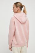 Кофта Guess жіноча колір рожевий з капюшоном з принтом (3545762)