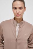 Кофта Guess жіноча колір бежевий з аплікацією (3585143)