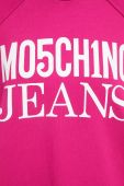 Бавовняна кофта Moschino Jeans жіноча колір рожевий з принтом