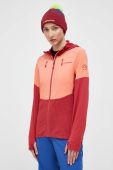 Спортивна кофта LA Sportiva Session Tech Hoody колір червоний з капюшоном візерунок
