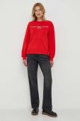 Кофта Tommy Hilfiger жіноча колір червоний з принтом (3465821)