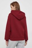 Кофта Tommy Hilfiger жіноча колір бордовий з капюшоном з аплікацією (3609167)