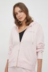 Кофта Tommy Hilfiger жіноча колір рожевий з капюшоном однотонна (3686895)