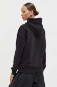 Кофта Tommy Jeans жіноча колір чорний з капюшоном з принтом (3574212)