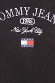 Кофта Tommy Jeans жіноча колір чорний з аплікацією (3577350)