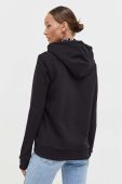 Кофта Tommy Jeans жіноча колір чорний з капюшоном з аплікацією (3592723)