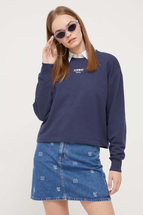 Кофта Tommy Jeans жіноча колір синій з принтом (3470221)