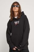 Кофта Tommy Jeans жіноча колір чорний з капюшоном з принтом (3510016)