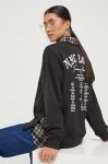 Кофта Tommy Jeans жіноча колір чорний з принтом (3427894)