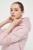 Кофта Superdry жіноча колір рожевий з капюшоном меланж (3465840)