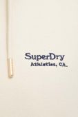 Кофта Superdry жіноча колір бежевий з капюшоном однотонна (3506518)