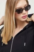 Кофта Superdry жіноча колір чорний з капюшоном однотонна