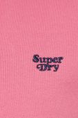 Кофта Superdry жіноча колір рожевий однотонна (3629176)