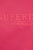 Бавовняна кофта Superdry жіноча колір помаранчевий з аплікацією