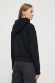 Кофта Karl Lagerfeld Jeans жіноча колір чорний з капюшоном з принтом