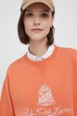 Кофта Polo Ralph Lauren жіноча колір помаранчевий з принтом (3423628)