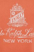 Кофта Polo Ralph Lauren жіноча колір помаранчевий з принтом (3423628)