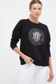 Кофта Dkny жіноча колір чорний з аплікацією (3445328)