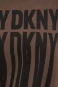 Кофта Dkny жіноча колір коричневий з принтом
