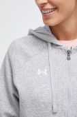Кофта Under Armour жіноча колір сірий з капюшоном меланж