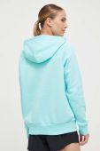 Кофта Under Armour жіноча колір бірюзовий з капюшоном однотонна
