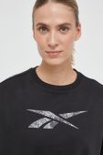 Кофта Reebok Modern Safari жіноча колір чорний з принтом