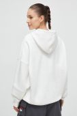 Кофта Reebok LUX COLLECTION жіноча колір білий з капюшоном з аплікацією