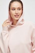 Кофта Reebok жіноча колір рожевий з капюшоном однотонна (3574229)