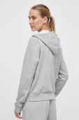 Кофта Reebok жіноча колір сірий з капюшоном меланж