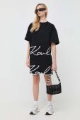 Кофта Karl Lagerfeld жіноча колір чорний з аплікацією (3499915)
