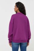 Кофта Karl Lagerfeld жіноча колір фіолетовий з аплікацією (3537323)