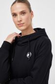 Кофта Mammut ML Hoody Original колір чорний з капюшоном з принтом