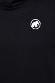 Кофта Mammut ML Hoody Original колір чорний з капюшоном з принтом