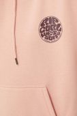 Кофта Rip Curl жіноча колір рожевий з капюшоном з принтом