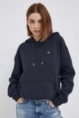 Кофта Gant жіноча колір синій з капюшоном однотонна (3553636)