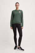 Бавовняна кофта Fjallraven 1960 Logo жіноча колір зелений з аплікацією
