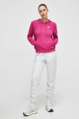 Кофта Reebok жіноча колір рожевий з капюшоном однотонна (3574237)