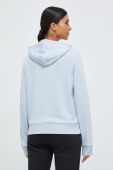 Кофта Reebok жіноча з капюшоном однотонна колір блакитний