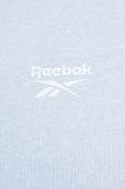 Кофта Reebok жіноча з капюшоном однотонна колір блакитний