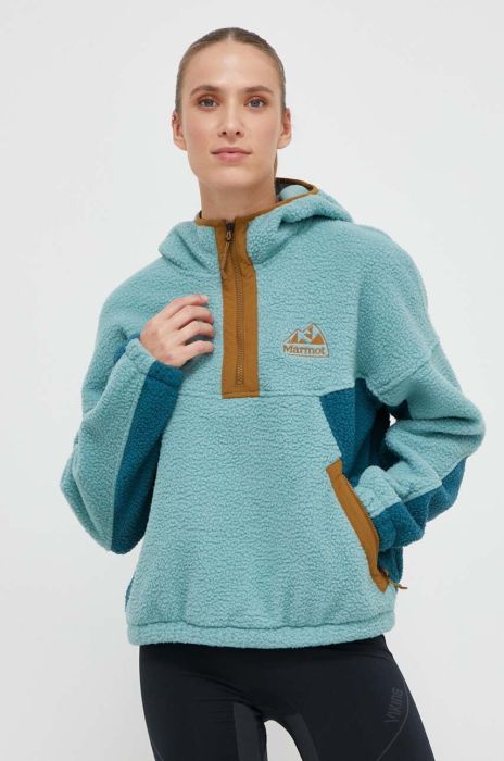 Спортивна кофта Marmot Super Aros колір бірюзовий візерунок