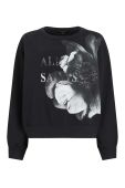 Кофта AllSaints WG015Z PRESILA PIPPA SWEAT жіноча колір чорний з принтом