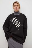 Бавовняна кофта MMC STUDIO колір чорний з аплікацією (3624819)