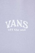 Кофта Vans жіноча колір фіолетовий з капюшоном з принтом (3680902)
