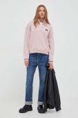 Кофта Vans жіноча колір рожевий з аплікацією (3680921)