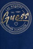 Дитяча бавовняна кофта Guess колір синій з аплікацією (3362452)