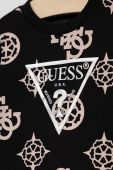 Дитяча бавовняна кофта Guess колір чорний візерунок (3293716)